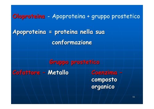 Aminoacidi e proteine - Omero