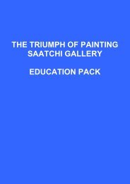 THE TRIUMPH OF PAINTING SAATCHI GALLERY EDUCATION ...