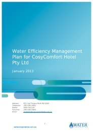 WEMP completed example - Water Corporation