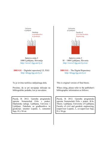 Prenos (20Mb) - Digitalni repozitorij UL FGG - Univerza v Ljubljani