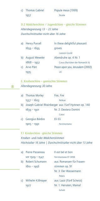 5.SÃ„CHSISCHER CHORWETTBEWERB BauTzEn 20.|21.06.2009