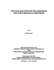 tipologi dan praktek pelanggaran hak asasi manusia di indonesia