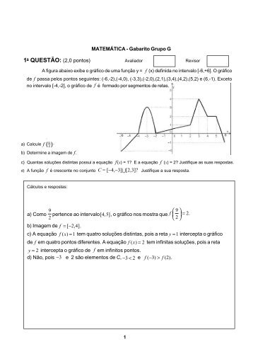 MATEMÃTICA - Gabarito Grupo G 1a QUESTÃO: (2,0 pontos ... - Uff