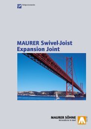 MAURER Swivel-Joist Expansion Joint - Maurer Söhne Group