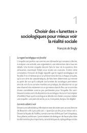 lunettes Â» sociologiques pour mieux voir la rÃ©alitÃ© ... - Armand Colin