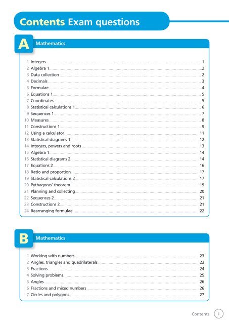 Exam style questions - Hodder Plus Home