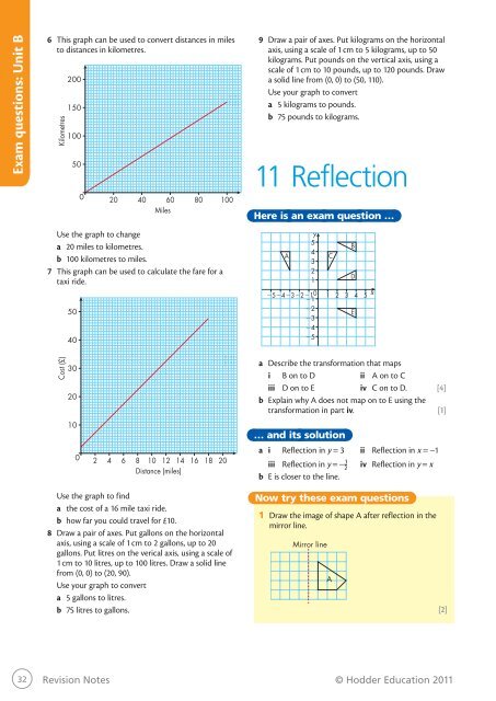 Exam style questions - Hodder Plus Home