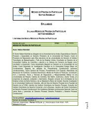 syllabus medios de prueba - Nisimblat Abogados