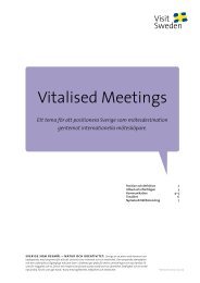 Vitalised Meetings, internt arbetsmaterial, PDF - Visit Sweden