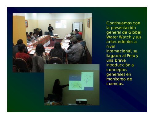 CapacitaciÃ³n para el Monitoreo Comunitario de agua - Global Water ...