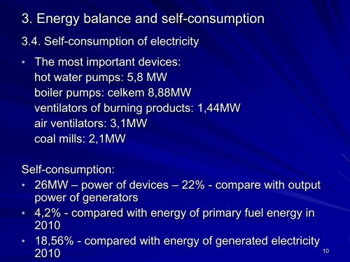 Energy balance analysis of cogeneration power plant and ... - JINR