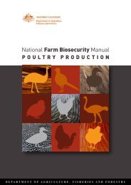 National Farm Biosecurity Manual - Poultry Hub