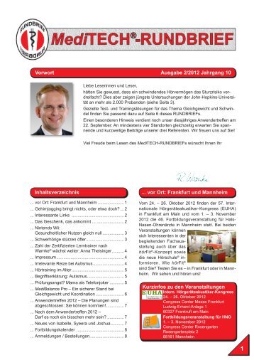 Vorwort Ausgabe 2/2012 Jahrgang 10 ... vor Ort: Frankfurt und ...