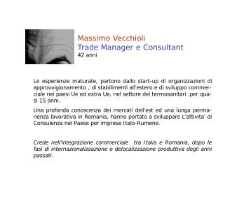 Massimo Vecchioli - Trade Manager -Romania