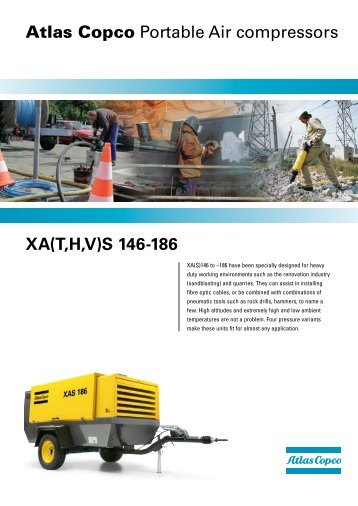 XA(T,H,V)S 146-186 Atlas Copco Portable Air compressors - Ramirent