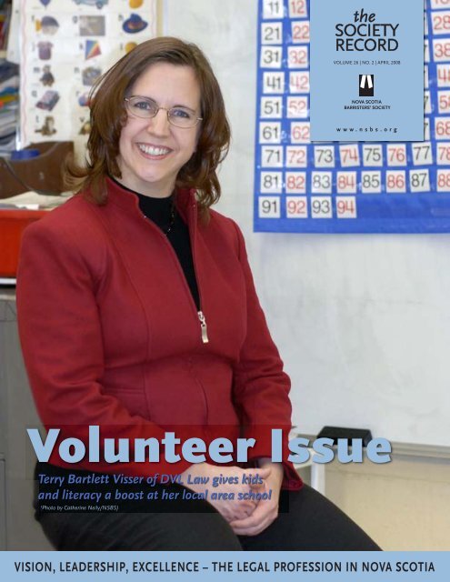 SR Vol 26 No 2, April 2008 - Nova Scotia Barristers' Society