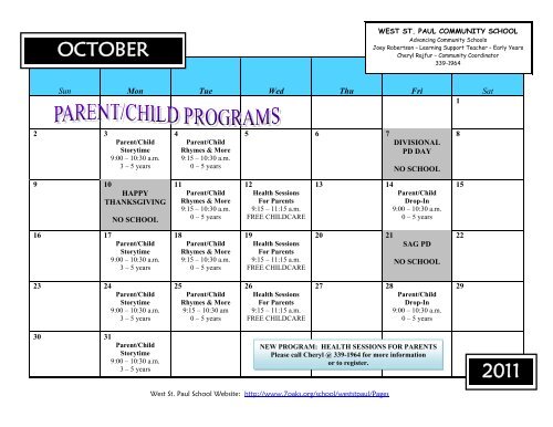 September 2011 Newsletter - Seven Oaks School Division