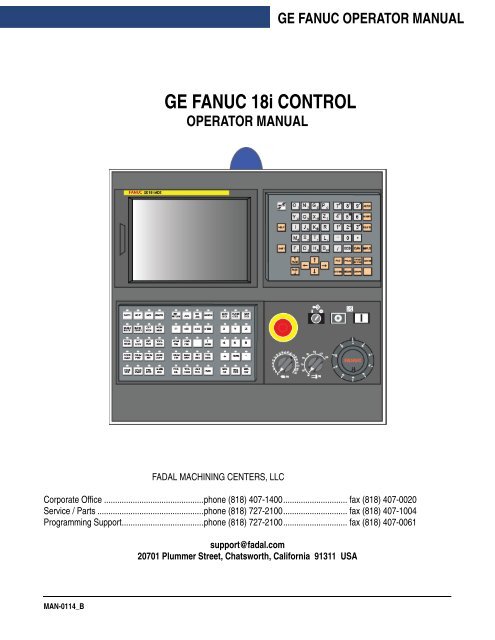 Ge Fanuc Operator Manual Pumachine