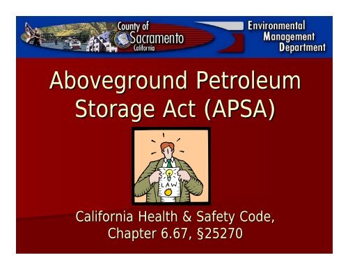 APSA - Environmental Management Department, Sacramento County