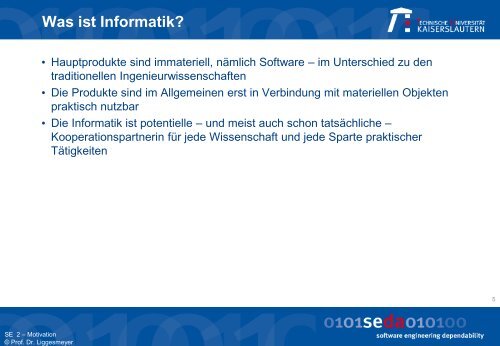 Was ist Software? - Software Engineering: Dependability