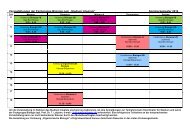 Wochenplan Sommersemester Studium Integrale der Fachgruppe ...