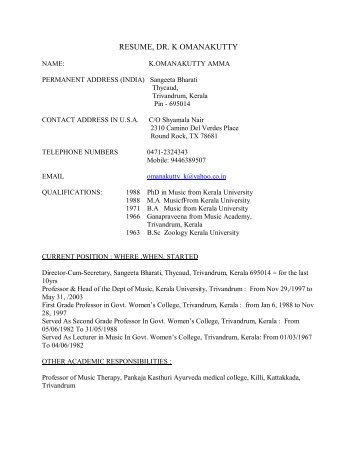 RESUME, DR. K OMANAKUTTY .pdf