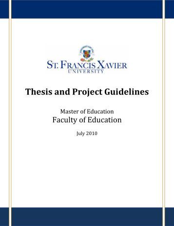 Doctoral thesis guidelines