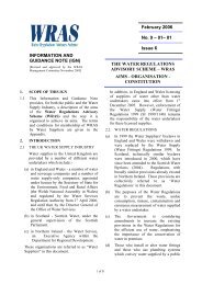 Constitution of the Scheme - Water Regulations Advisory Scheme