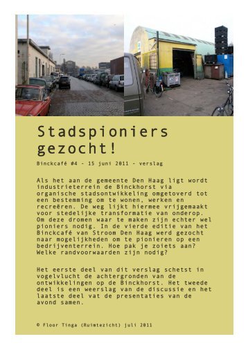 Download verslag van deze avond - Stroom Den Haag