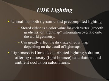 UDK Lighting