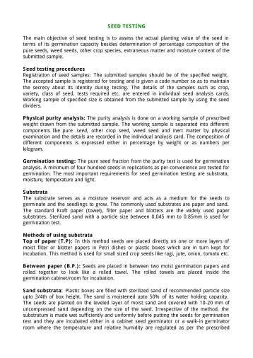 seed vigor testing handbook pdf