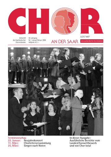 Aus dem Chor - Saarländischer  Chorverband