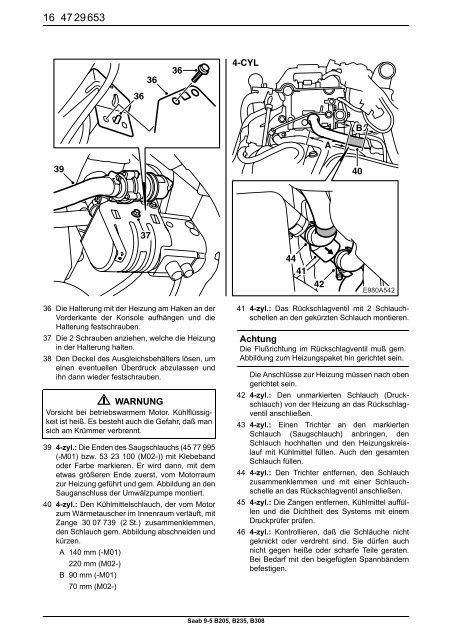 Saab 9-5 B205,  B235, B308 - SaabDocs.com