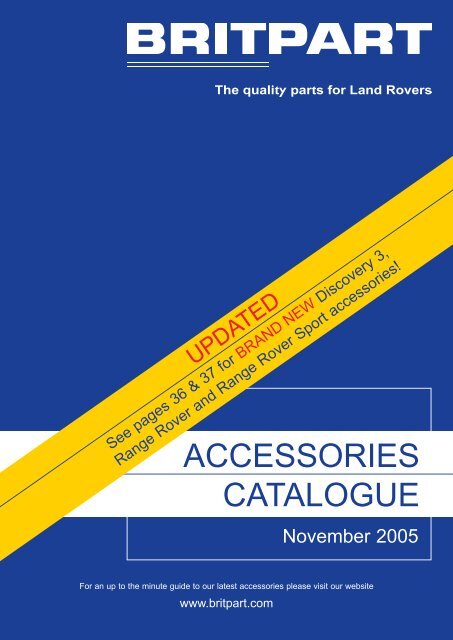 Moreel onderwijs Rubriek Geweldig ACCESSORIES CATALOGUE - LandRoverwinkel.nl