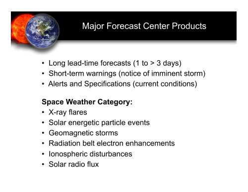 NOAA Space Weather Prediction Center