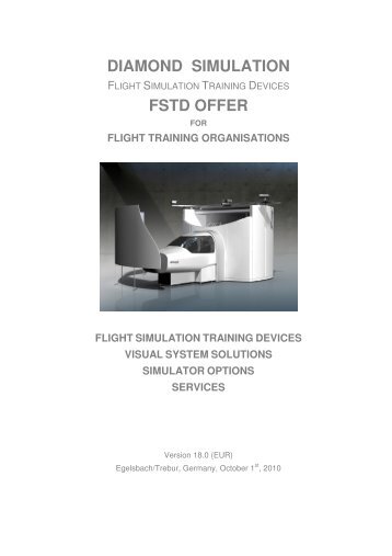 DIAMOND SIMULATION FSTD OFFER - Diamond Aircraft Industries ...