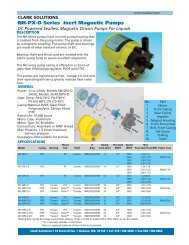 NH-PX-D Series Inert Magnetic Pumps - Clark Solutions