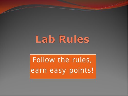 Language Lab Rules and Expectations