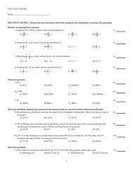 Unit Pretest