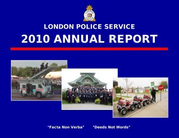 2010 ANNUAL REPORT - London Police Service