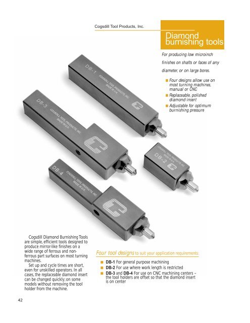 Carbide-roll burnishing tools produce mirror-like surface finish