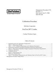 Calibration Procedure PosiTest DFT Combo - DeFelsko Corporation