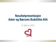 Resultatpresentasjon Asker og BÃ¦rums Budstikke ASA - Budstikka