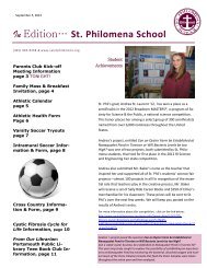 In Editionâ€¦ St. Philomena School - Saint Philomena School