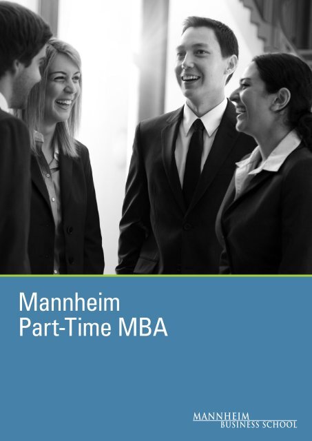 Mannheim Part Time Mba Brochure Mannheim Mba