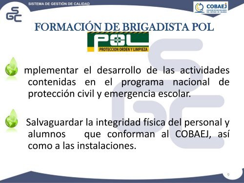 polÃ­tica de calidad. - Cobaej