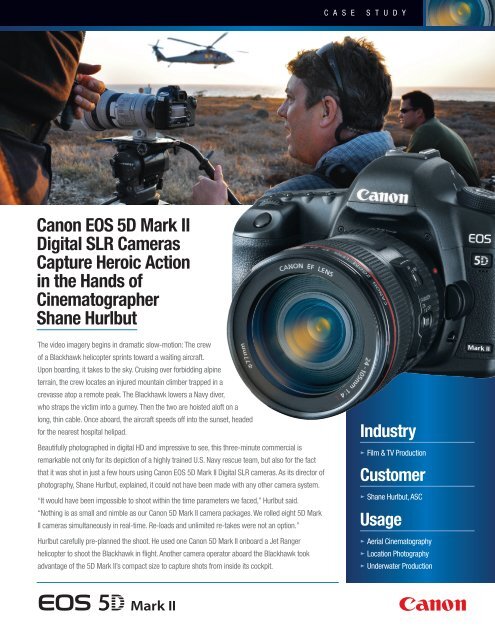 Canon EOS 5D Mark II Digital SLR Cameras ... - Canon USA, Inc.
