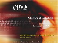 Multicast Tutor - iMPath Networks