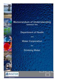 Memorandum of Understanding for Drinking Water