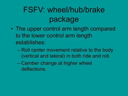 Collegiate Design Series Suspension 101 - SAE